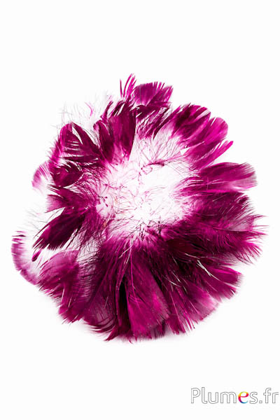 Kalkoen - Ø 18 cm - wit-bordeaux